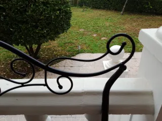 Cabecero de forja negro para cama de 90