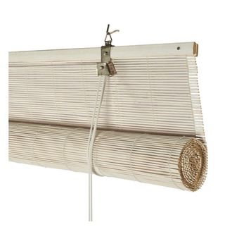 Estor Enrollable Bambú Natural Blanco
