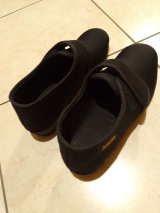 Scarpe donna nere velcro