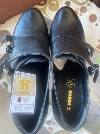 Zapatos FOSCO Negros Talla 41