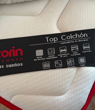 Colchón con funda textil