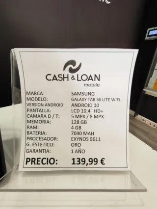 Samsung Galaxy Tab S6 Lite 128gb wifi + Lápiz