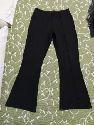 Pantalones campana negros