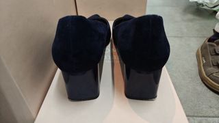 Zapato Tacón Zara Azul