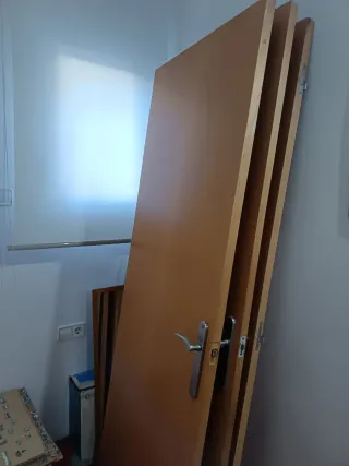 Juego 4 Puertas Madera Maciza 210x71cm