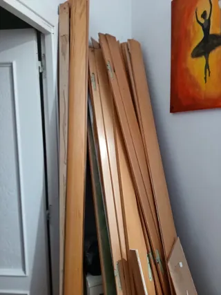 Juego 4 Puertas Madera Maciza 210x71cm