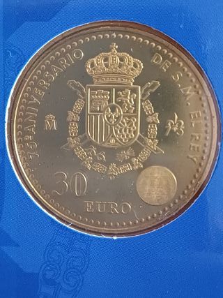 Moneda 30€ Juan Carlos I Rey de España 2013