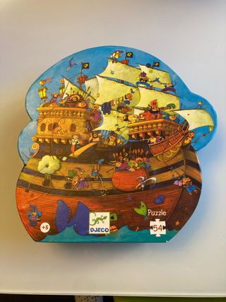 Puzzle Djeco 54 piezas Barco Pirata