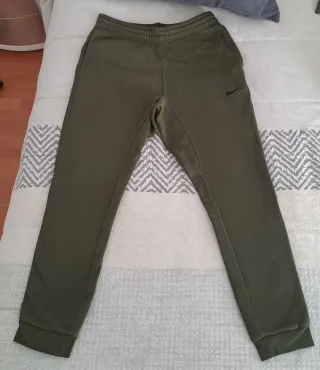 Pantalón chándal Nike hombre verde algodón
