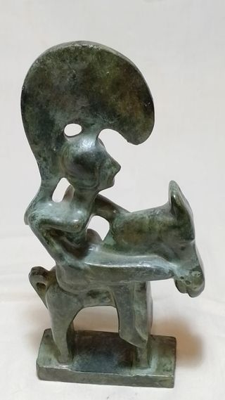 Guerrero de Moixent Bronce Macizo 16cm