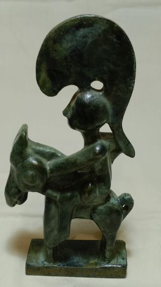 Guerrero de Moixent Bronce Macizo 16cm