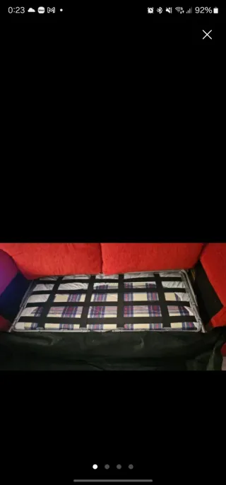 Sofá 3 plazas convertible en cama