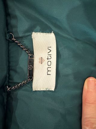 Piumino Motivi verde taglia XS