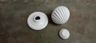 Pomo Puerta Aluminio Blanco