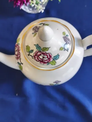 Cafetera "CROWN STAFFORDSHIRE" porcelana  inglesa