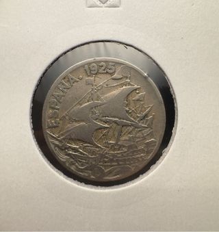 25 céntimos España 1925 Moneda Antigua