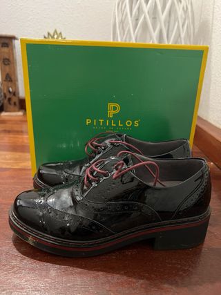 Mocasines charol Pitillos negros