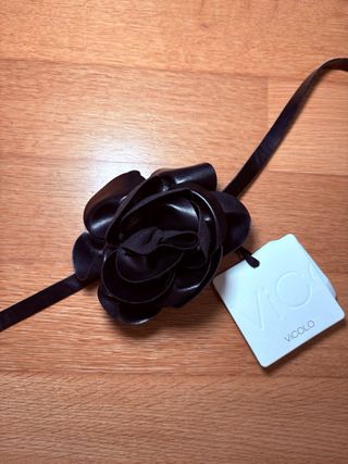 Cintura Vicolo Nera con Fiore