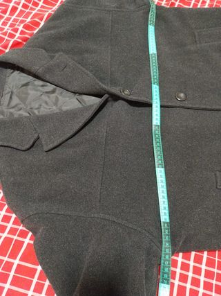 Abrigo Negro de Lana Canda, C&A, Talla 52