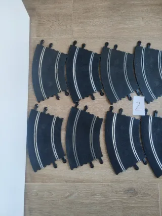 Lote 10 curvas Scalextric estándar