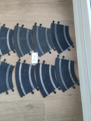 Lote 10 curvas Scalextric estándar