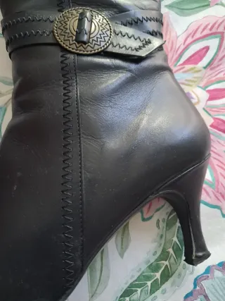 Botas altas piel mujer hechas a mano talla 38