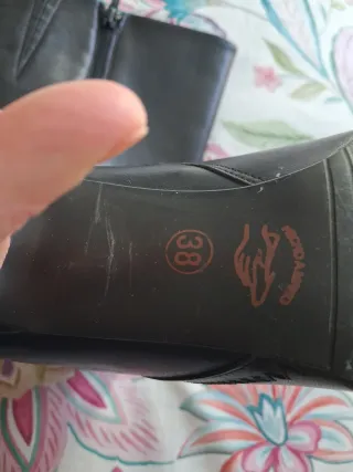 Botas altas piel mujer hechas a mano talla 38