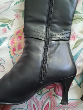 Botas altas piel mujer hechas a mano talla 38