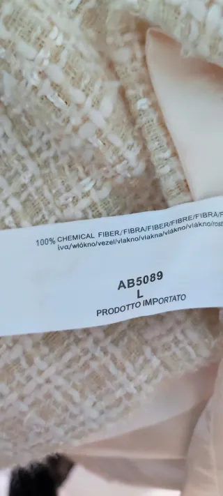 Abito donna tweed pizzo taglia L