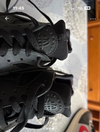 Nike Air Huarache Negras Poco Uso