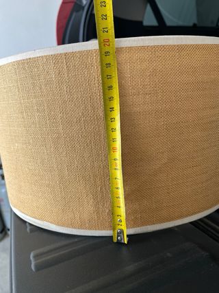 Lámpara de techo tela y metal