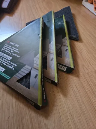 Set Mallas Abrasivas Parkside Lijadora Paredes