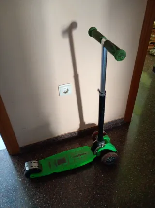 Patinete infantil 3 ruedas verde