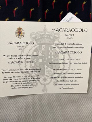 Sciarpa Caracciolo Napoli corno portafortuna