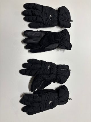 Guantes de esquí infantiles negros