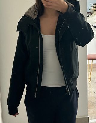 Chaqueta Hollister Negra Talla S