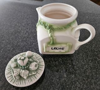 Jarra Cerámica Decoración Frutas