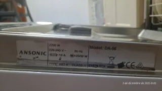 Junta puerta lavavajillas Ansonic DA-56