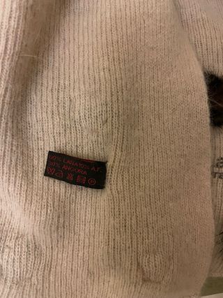 Sciarpa Laura Biagiotti Beige con Pompon