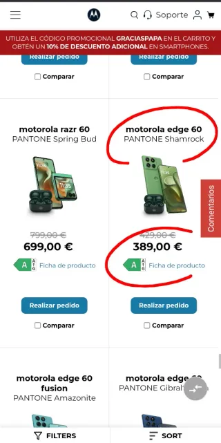Motorola Edge 60 5G - Estrenar/Garantía 3 Años