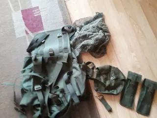 Mochila militar verde