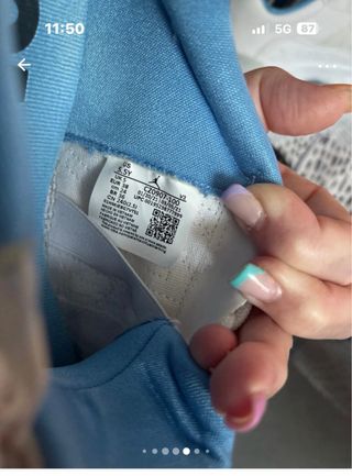 Zapatillas Jordan Blancas y Azules Poco Uso