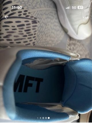 Zapatillas Jordan Blancas y Azules Poco Uso