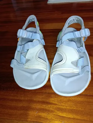 Sandalias Trekking Mujer Gris Naranja