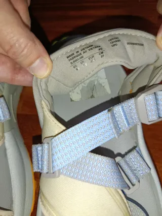 Sandalias Trekking Mujer Gris Naranja