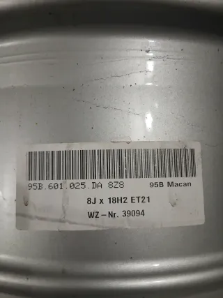 4 Cerchi Porsche Macan 18" Originali