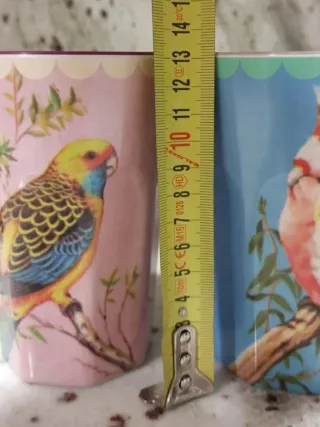 Pareja vasos plástico