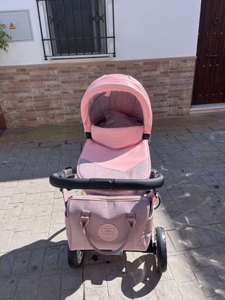 Carro Bebé Junama Hand Craft Glitter Rosa