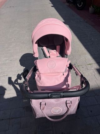 Carro Bebé Junama Hand Craft Glitter Rosa