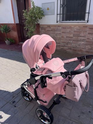 Carro Bebé Junama Hand Craft Glitter Rosa